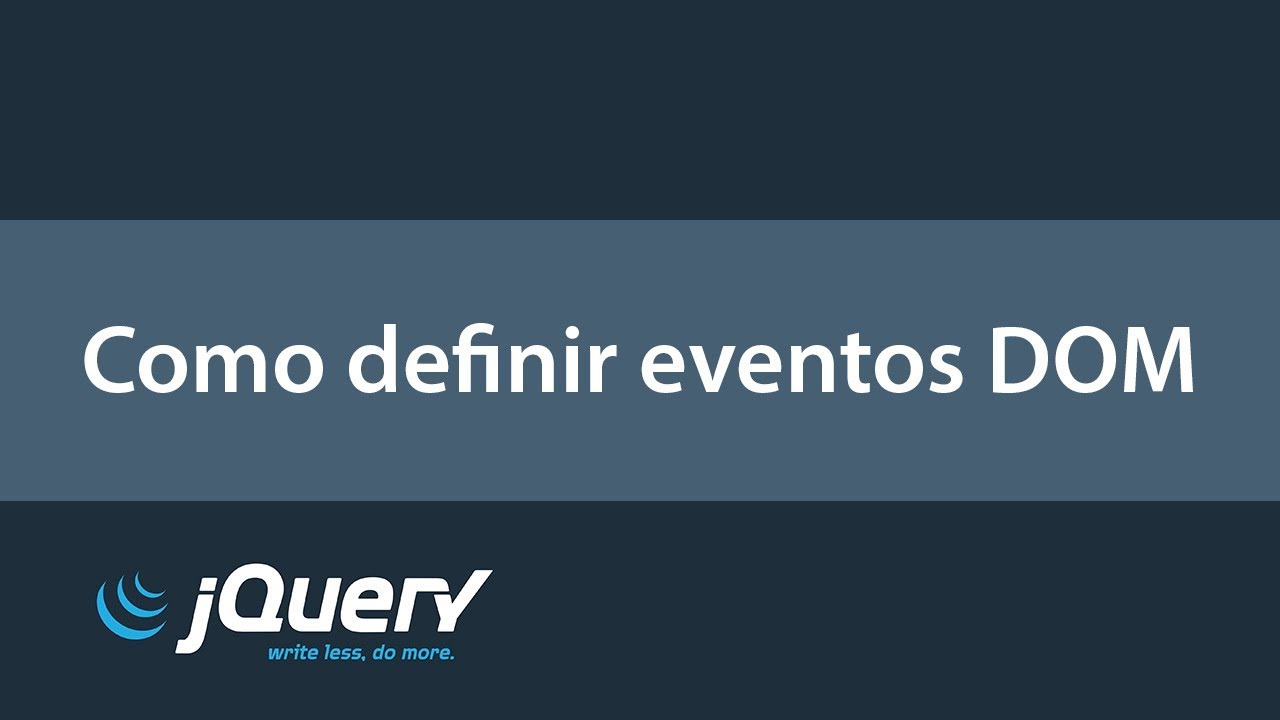 Definindo eventos em elementos DOM