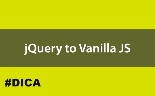 jQuery to Vanilla JS