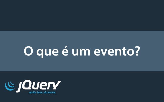 O que é um evento no jQuery?