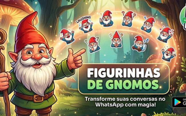 Aplicativo Figurinhas de Gnomos