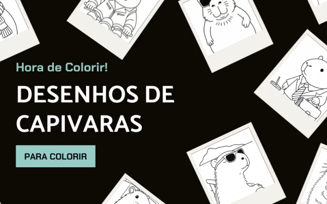 Desenhos de capivaras