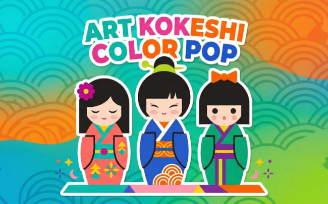 Art Kokeshi Color Pop