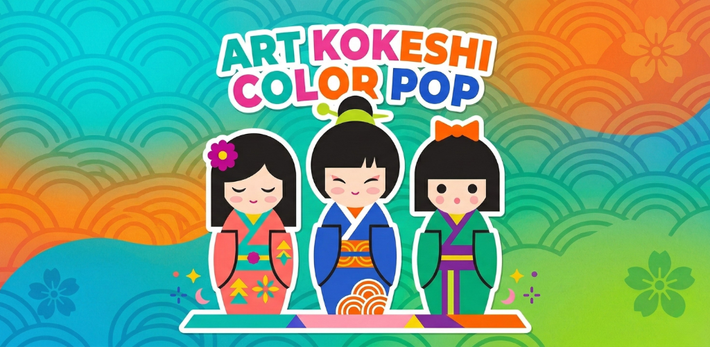 Art Kokeshi Color Pop