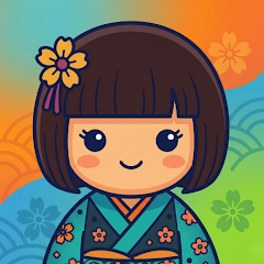 Art Kokeshi Color Pop