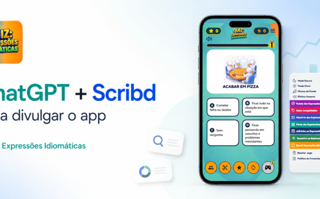Como usei ChatGPT e Scribd para fortalecer o SEO de um aplicativo