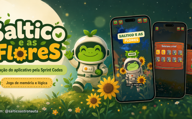 Como nasceu Saltico e as Flores: o jogo de memória criado pela Sprint Codes