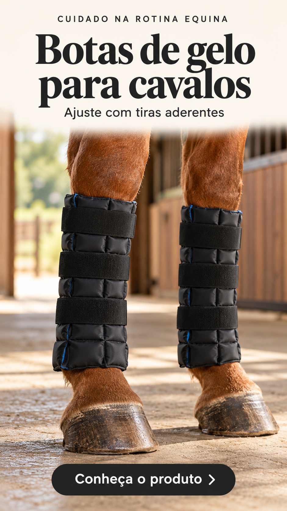 Botas de gelo para cavalos Crioterapia