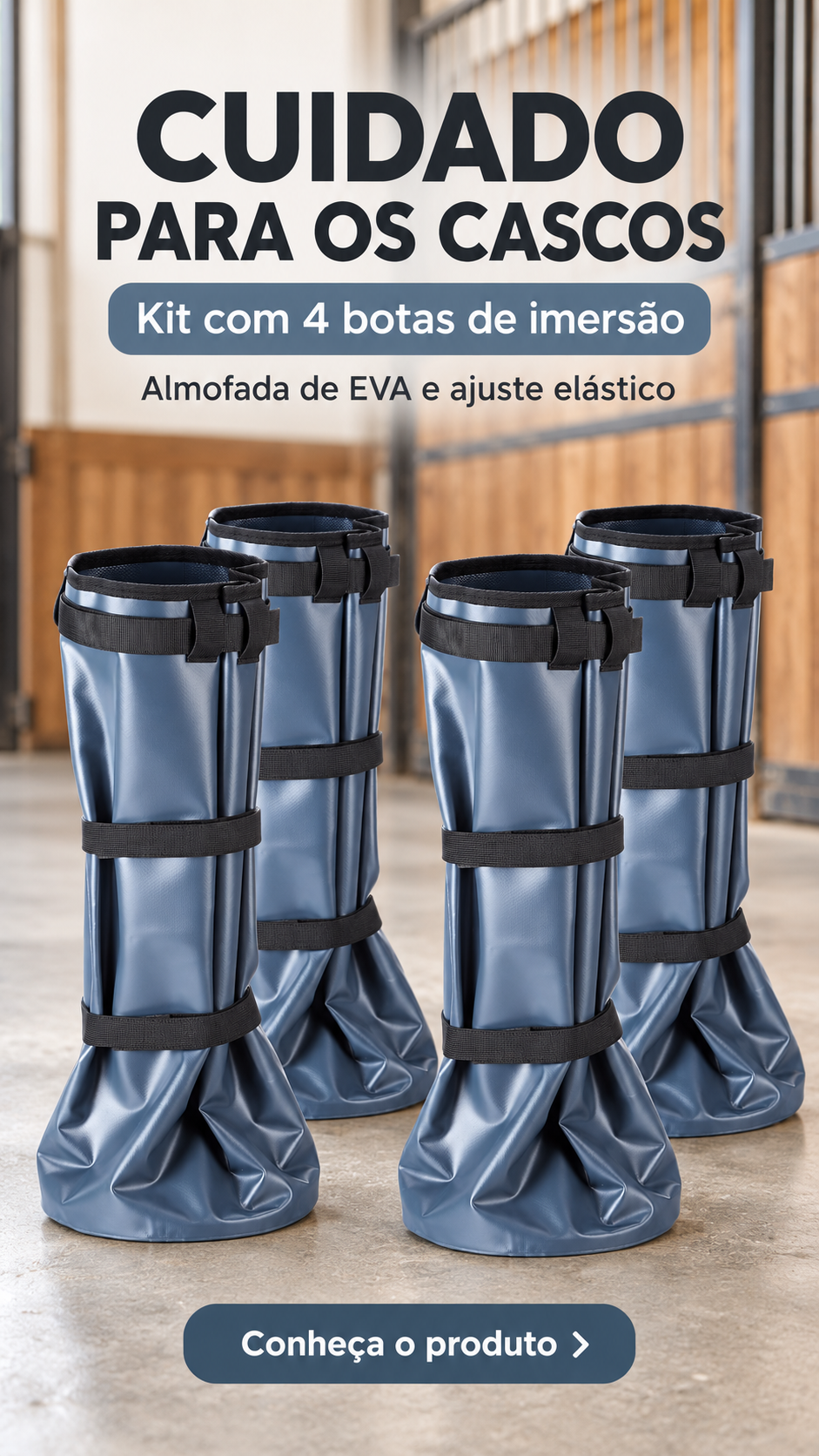 Bota de imersão de casco de imersão de cavalo