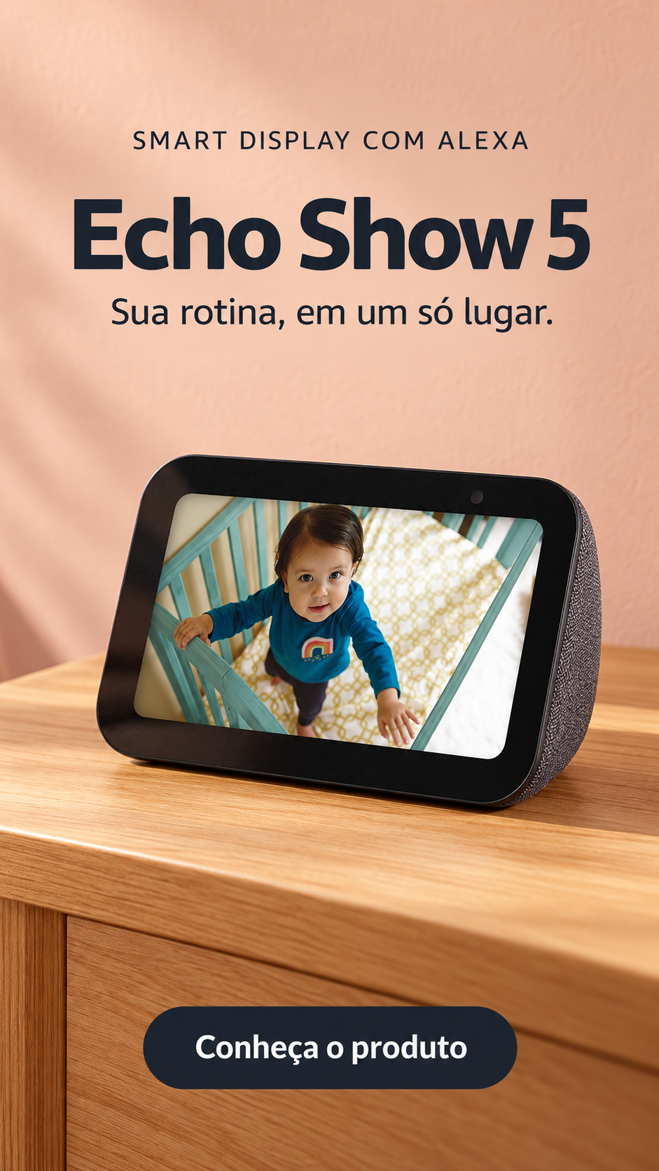 Echo Show 5 (Geração mais recente) | Smart display com Alexa